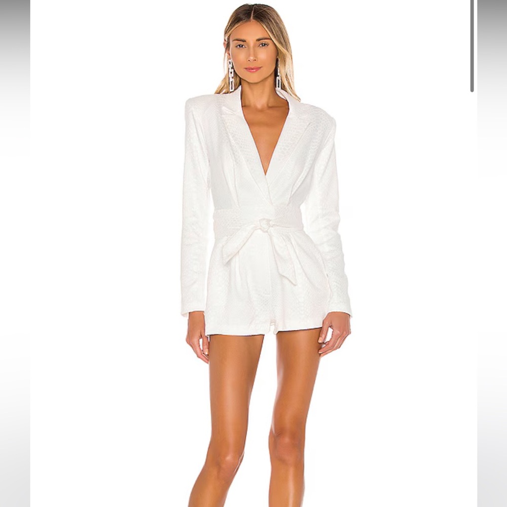 x REVOLVE Harley Romper in Ivory Michael Costello
